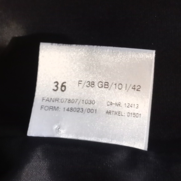 Vintage Basler black jacket with built in velvet vest size US 6 - Picture 7 of 9